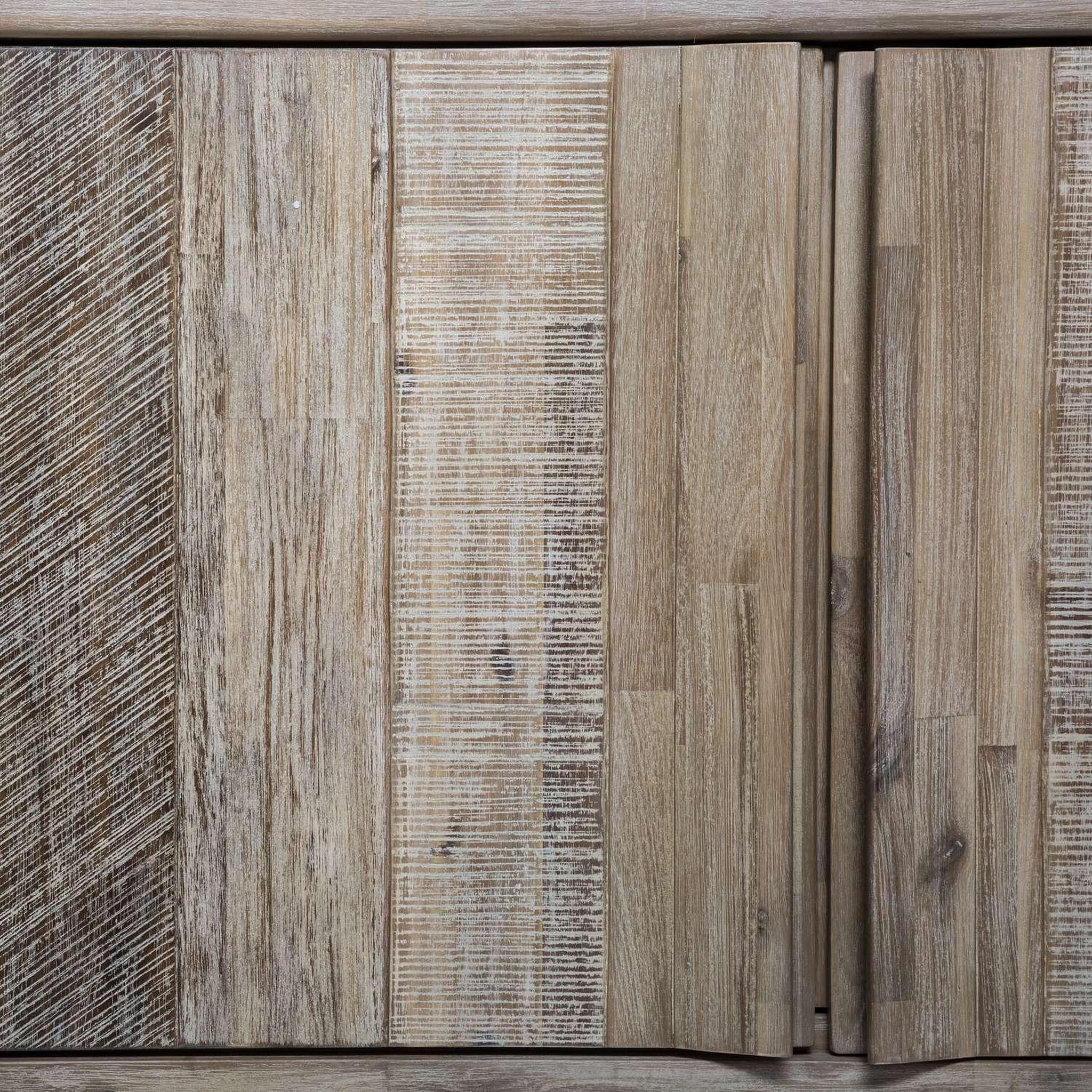 Voir la diapositive 6 : ATMOSPHERA Buffet 3 portes en bois BANILA - Beige