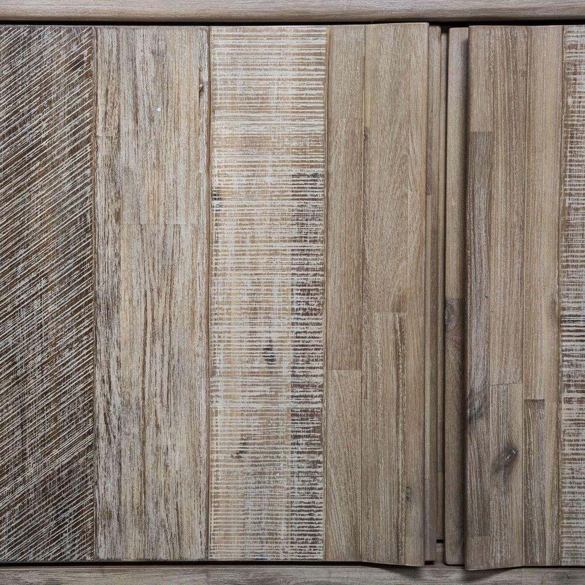 ATMOSPHERA Buffet 3 portes en bois BANILA - Beige