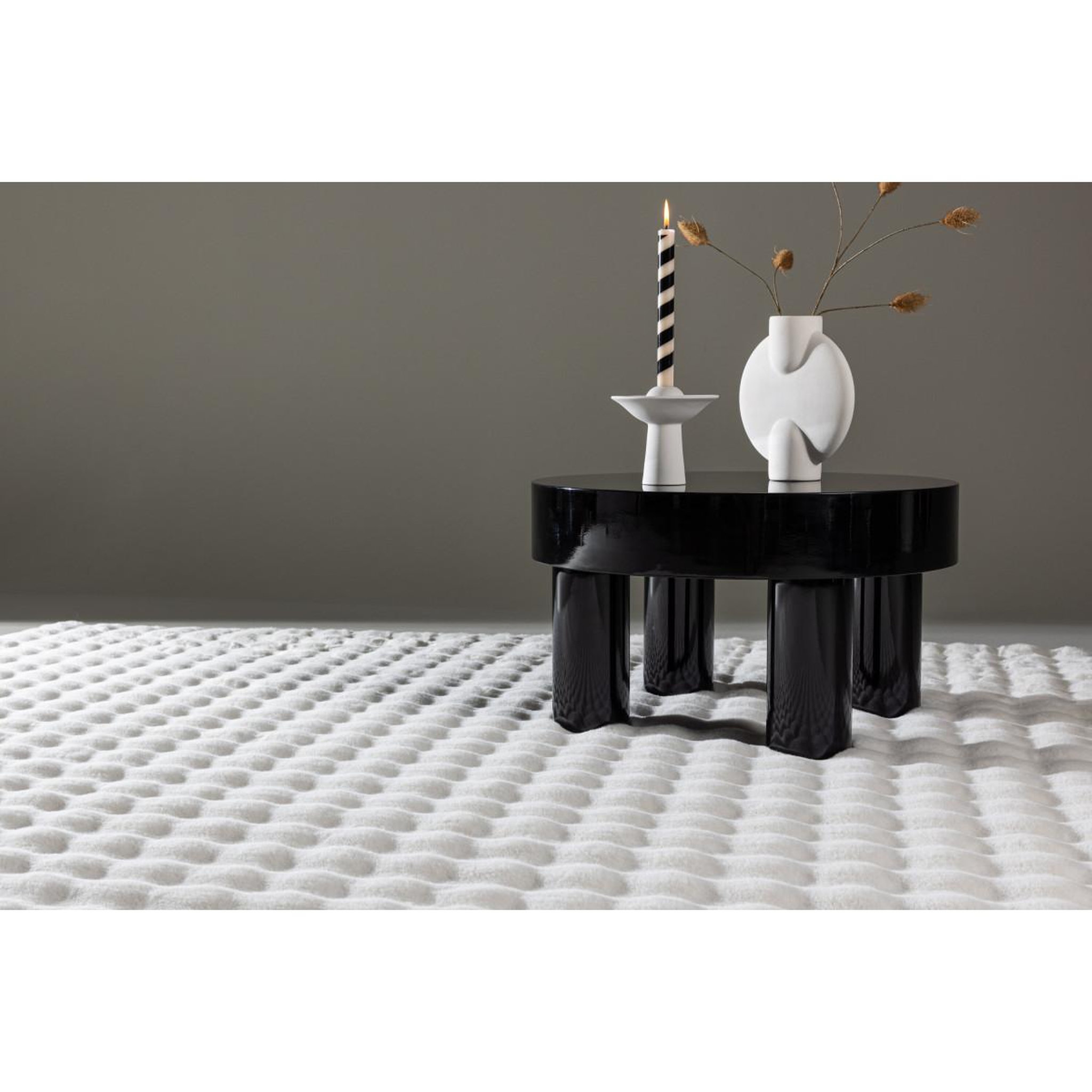 Voir la diapositive 6 : Paris Prix Tapis imitation fourrure  novis  160x230cm blanc