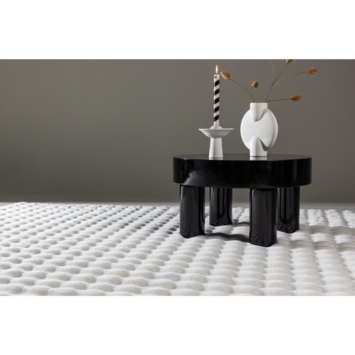 Paris Prix Tapis Imitation Fourrure  Novis  160x230cm Blanc