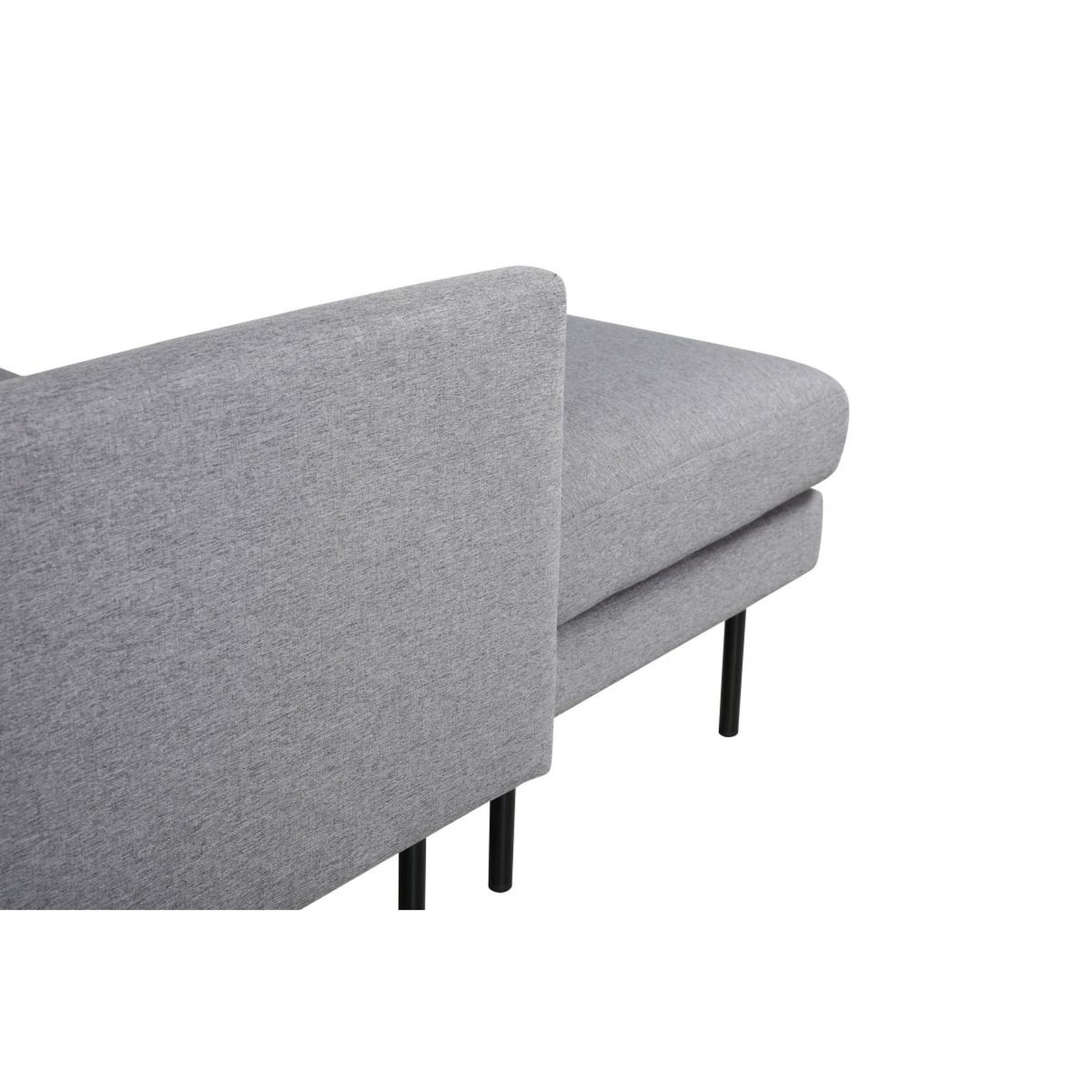 Voir la diapositive 6 : Paris Prix Canapé d'angle en tissu  zoom  260cm gris