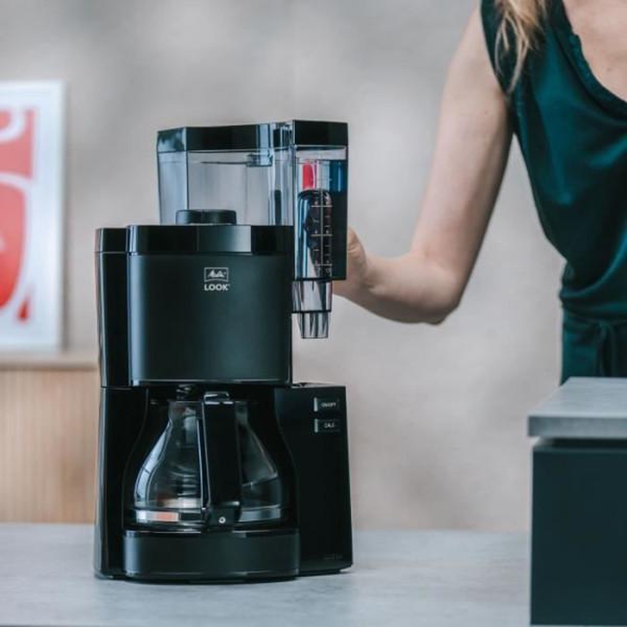 Voir la diapositive 3 : Melitta Machine a Cafe - Cafetiere Electrique  - MELITTA - Look V Glass 1025-02 - 1080 W - 1,25 L - Noir