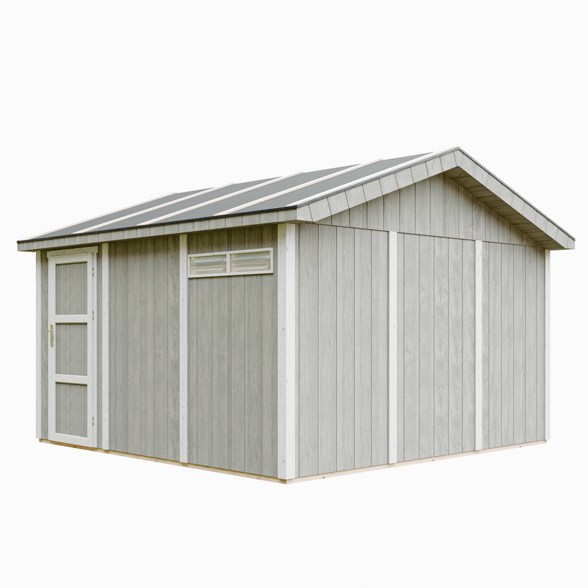 Voir la diapositive 2 : TIMBELA Garage qualité premium 13 m² construction en panneaux lp smartside - abri de jardin m990b