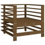 Voir la diapositive 3 : VIDAXL Chaises de jardin lot de 2 marron miel bois massif de pin