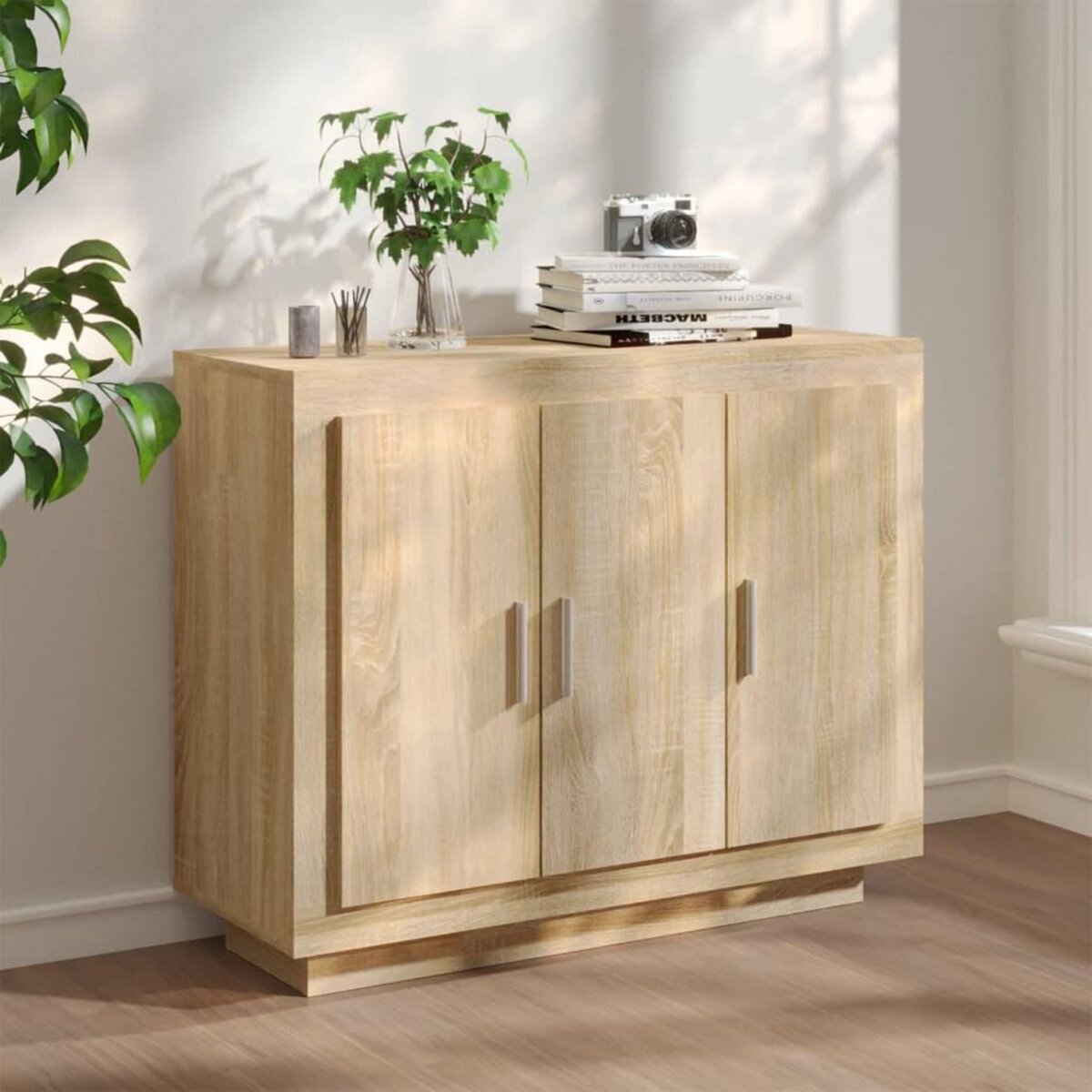 VIDAXL Buffet Chene sonoma 92x35x75 cm Bois d'ingenierie