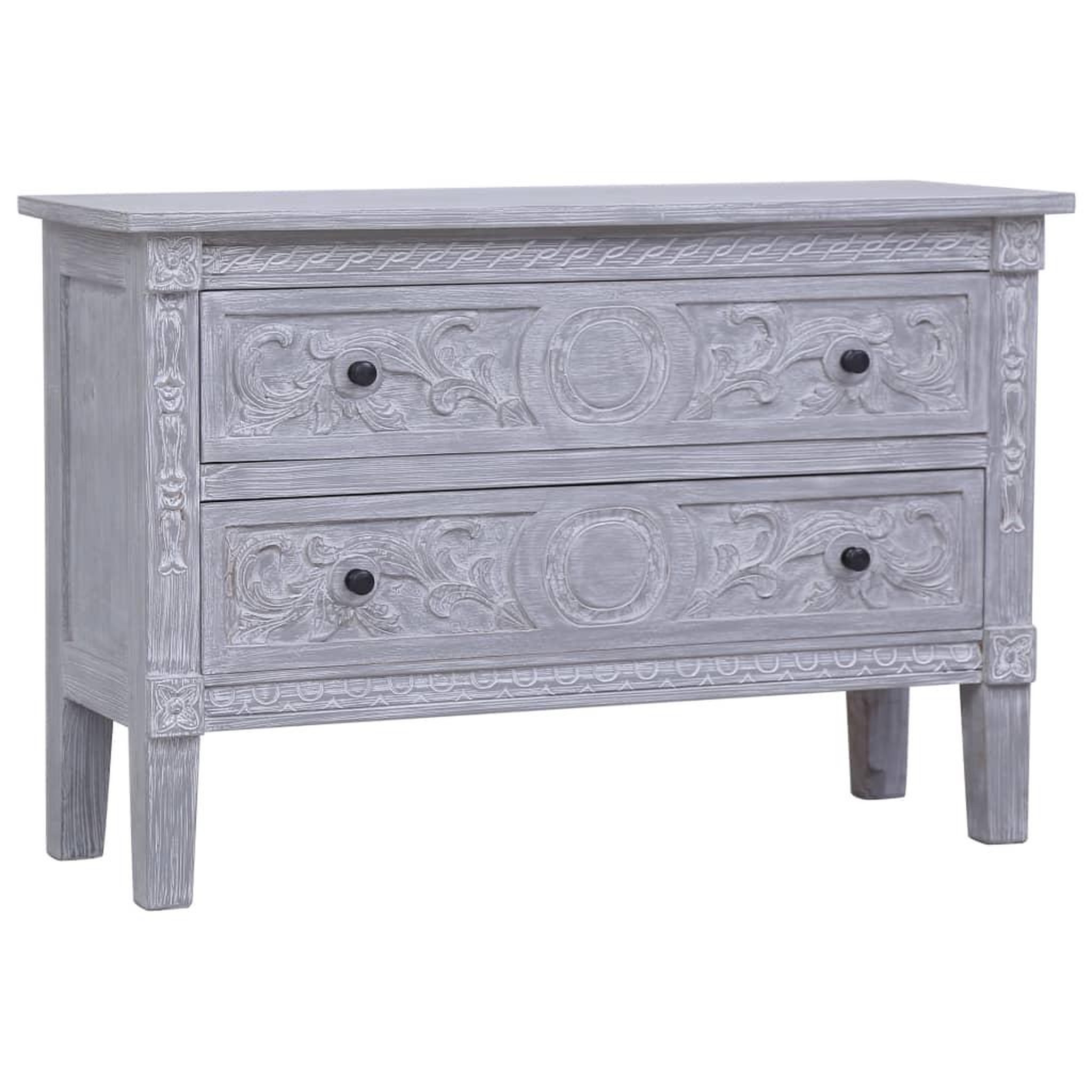 Voir la diapositive 1 : VIDAXL Buffet avec 2 tiroirs 90x30x60 cm Bois d'acajou massif