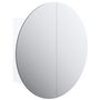 Voir la diapositive 2 : VIDAXL Armoire de salle de bain miroir rond et LED Blanc 40x40x17,5 cm