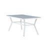 Voir la diapositive 6 : Paris Prix Table de Jardin  Virya  160cm Blanc & Gris