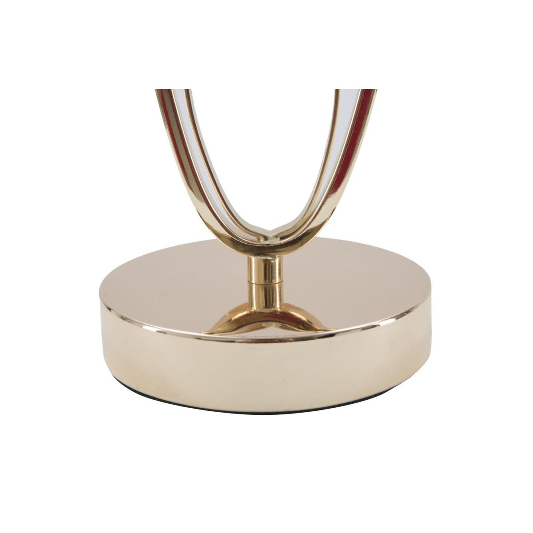Voir la diapositive 4 : Paris Prix Lampe à poser en métal  flush  47cm crème & or