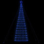 Voir la diapositive 1 : VIDAXL Arbre de Noël lumineux conique 1534 LED bleu 503 cm
