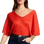 MORGAN Pull  Femme Morgan MCHRIS. Coloris disponibles : Rouge