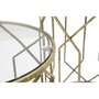 Voir la diapositive 4 : Paris Prix Lot de 2 Tables d'Appoint  Tunis  53cm Or