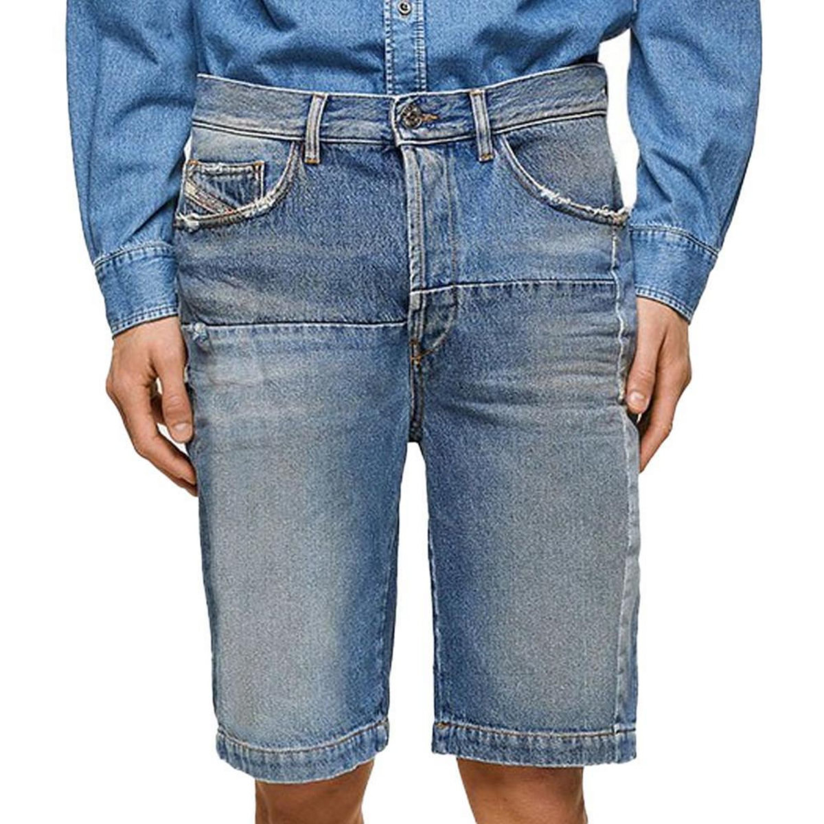 DIESEL Short bleu Homme Diesel D-macs