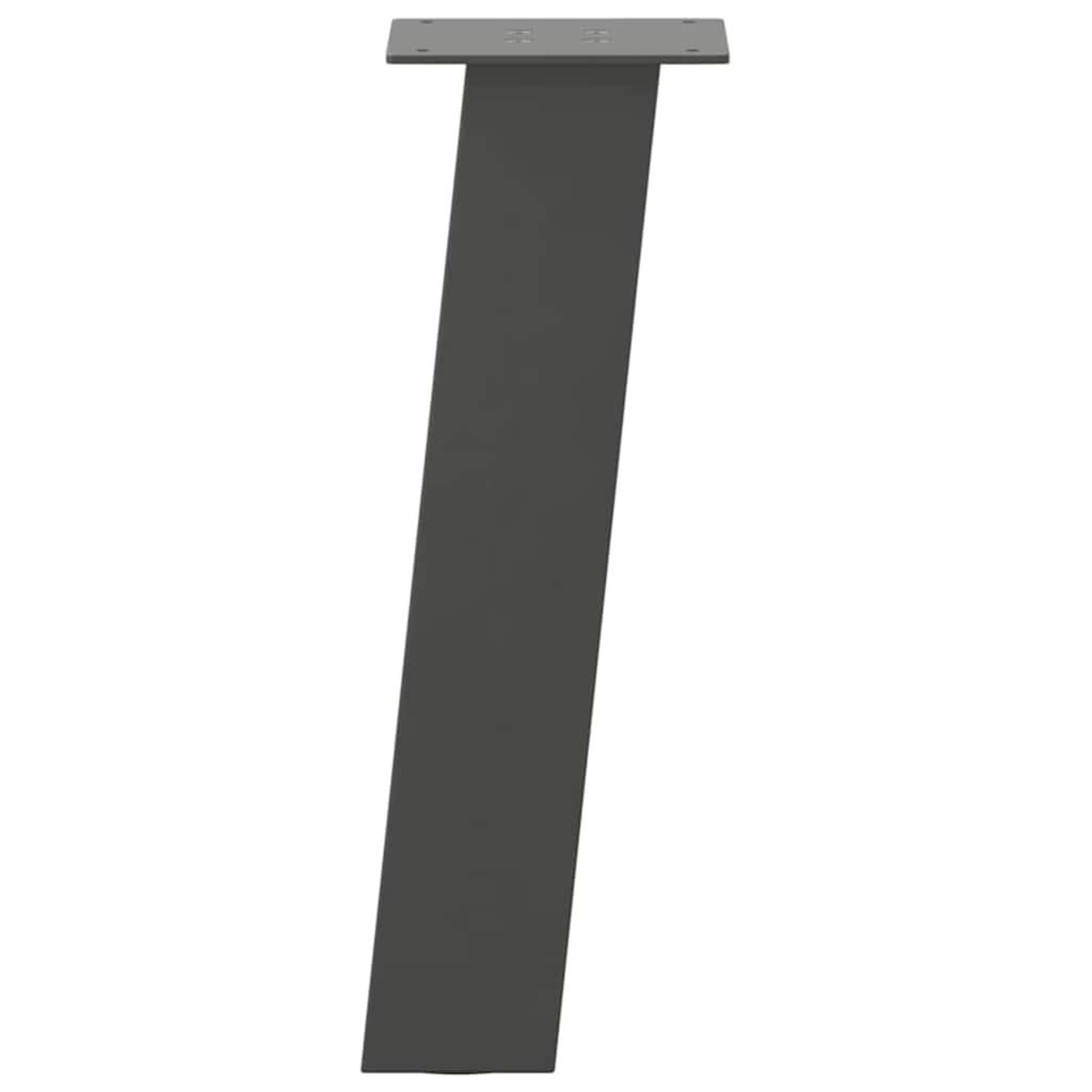 Voir la diapositive 5 : VIDAXL Pieds de table basse 4 pcs anthracite 30 cm acier