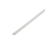 CENTRALE BRICO Champlat médium (MDF) 2 arrondis blanc, 4 x 28 mm, L. 2.44 m