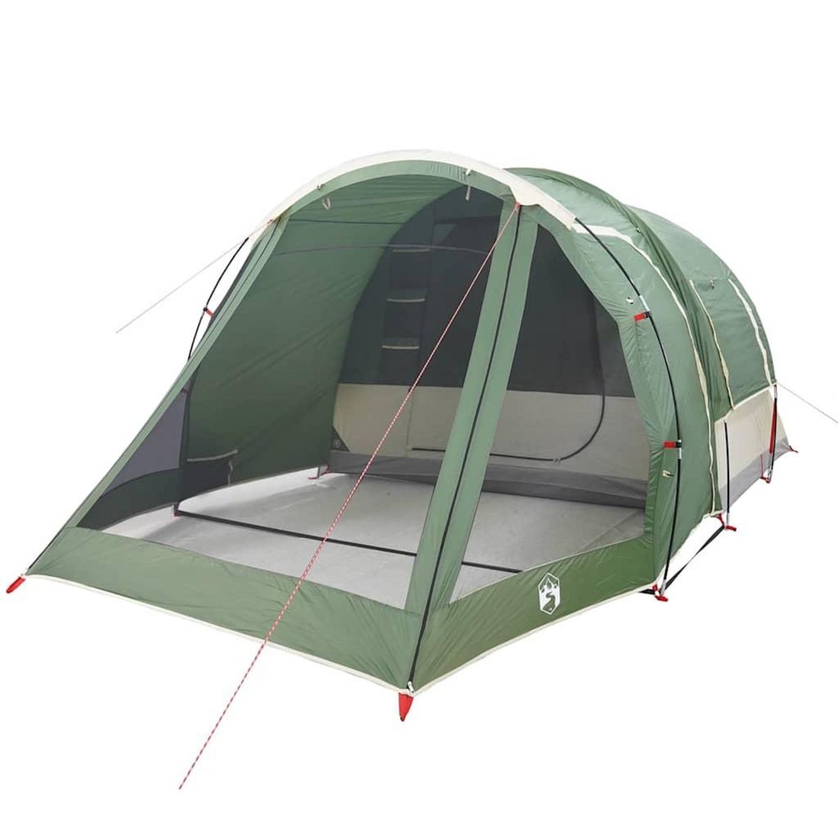 VIDAXL Tente de camping tunnel 4 personnes vert impermeable