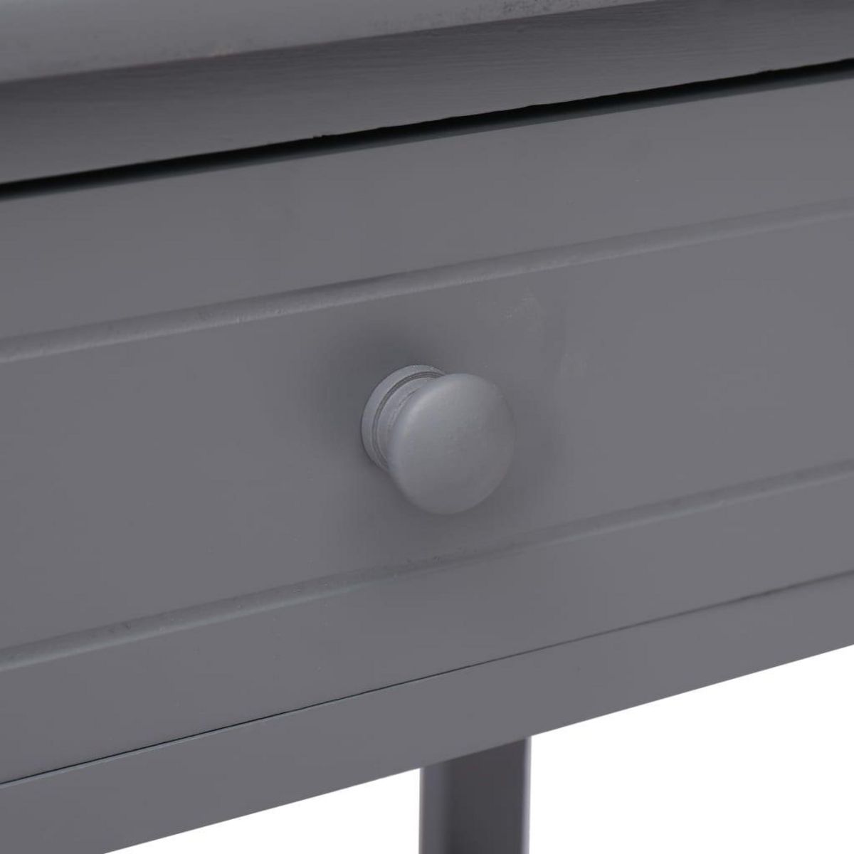 VIDAXL Table de chevet Gris 40x29x42 cm Bois de Paulownia