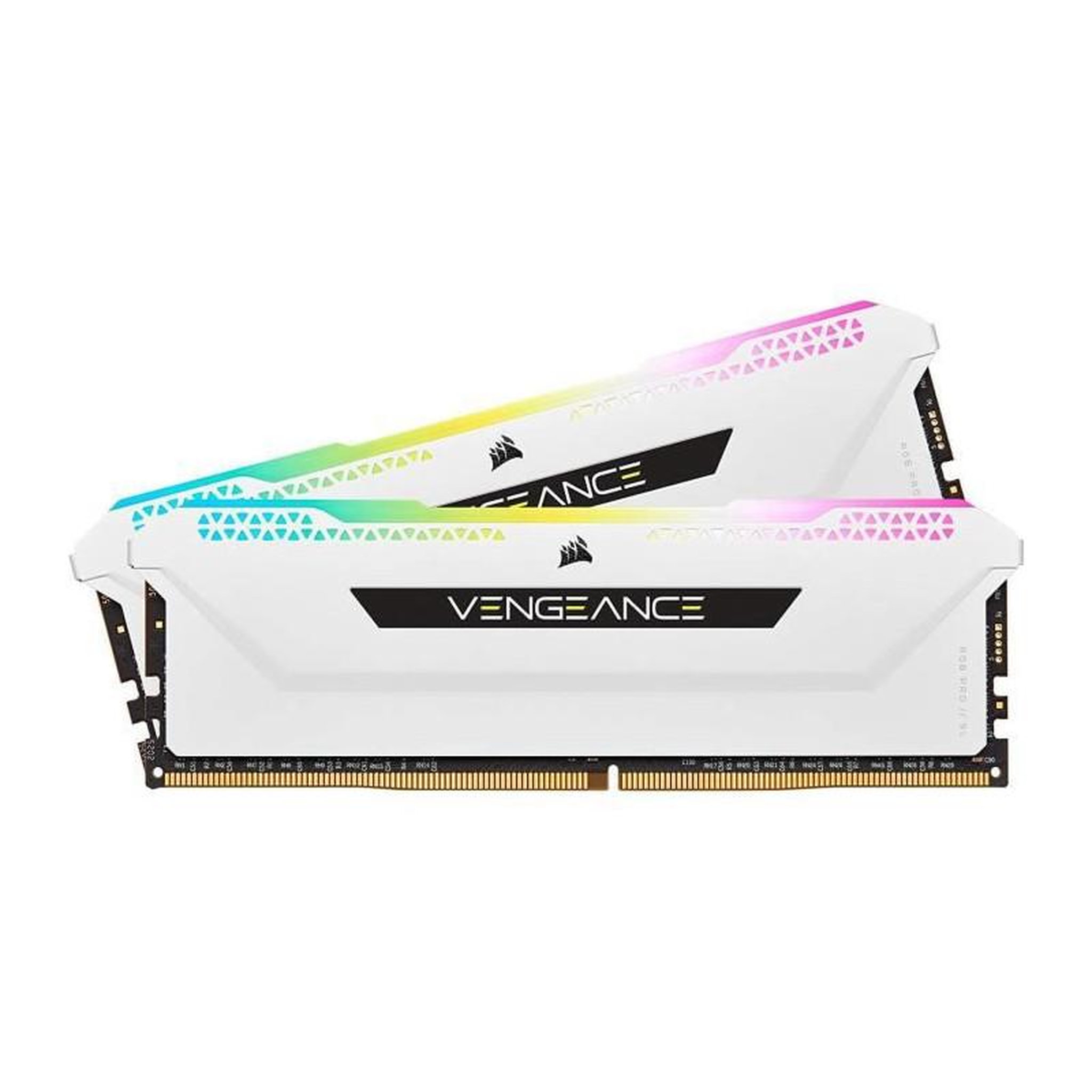 Corsair CORSAIR Memoire PC DDR4 - VENGEANCE RGB PRO SL 32Go 2x16Go - 3200Mhz - CAS 16 - White CMH32GX4M2E3200C16W