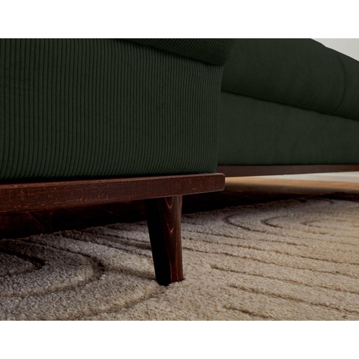 LISA DESIGN Albane - canapé panoramique en u - 7 places - convertible avec coffre - en velours côtelé