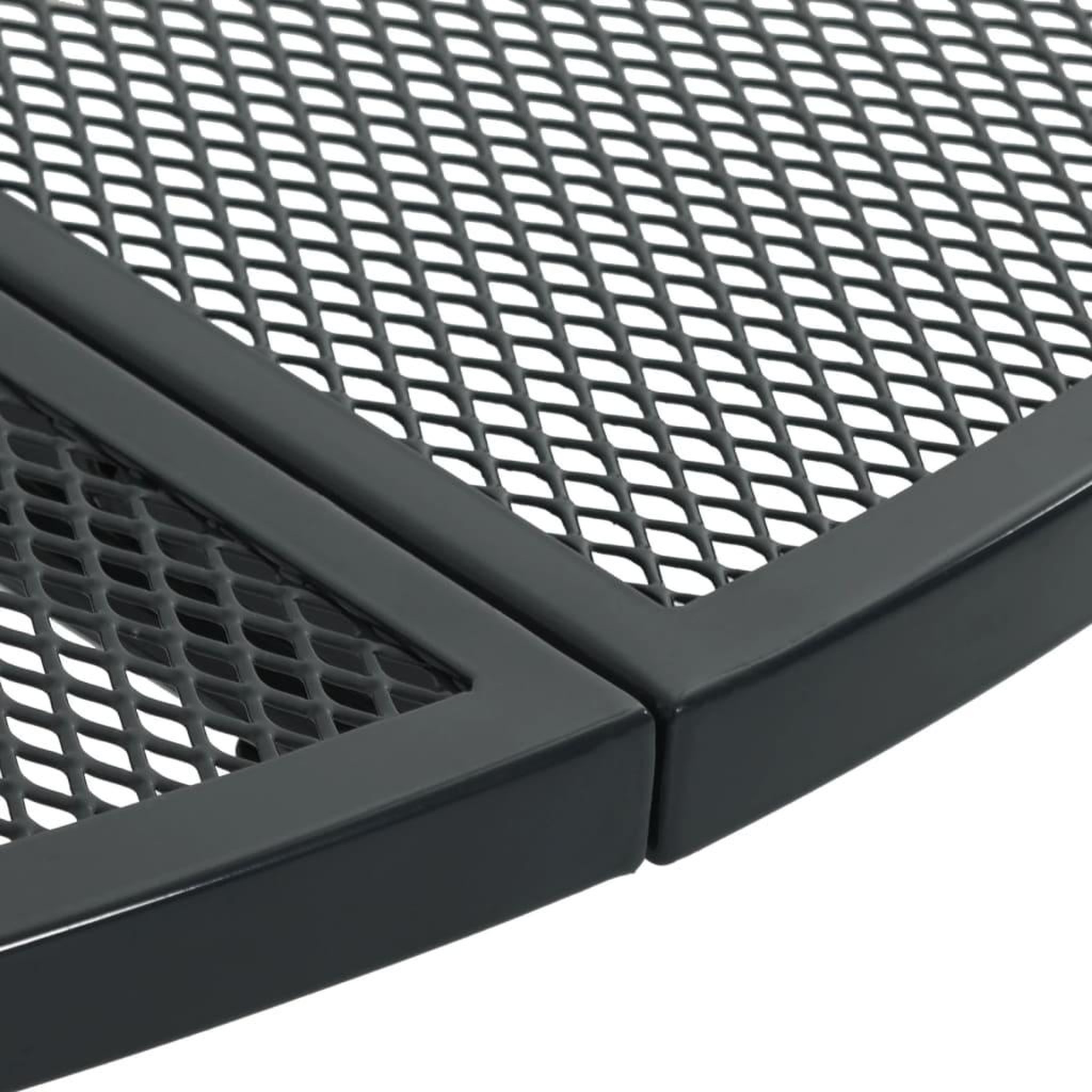 Voir la diapositive 5 : VIDAXL Table de patio ronde anthracite acier enduit de poudre