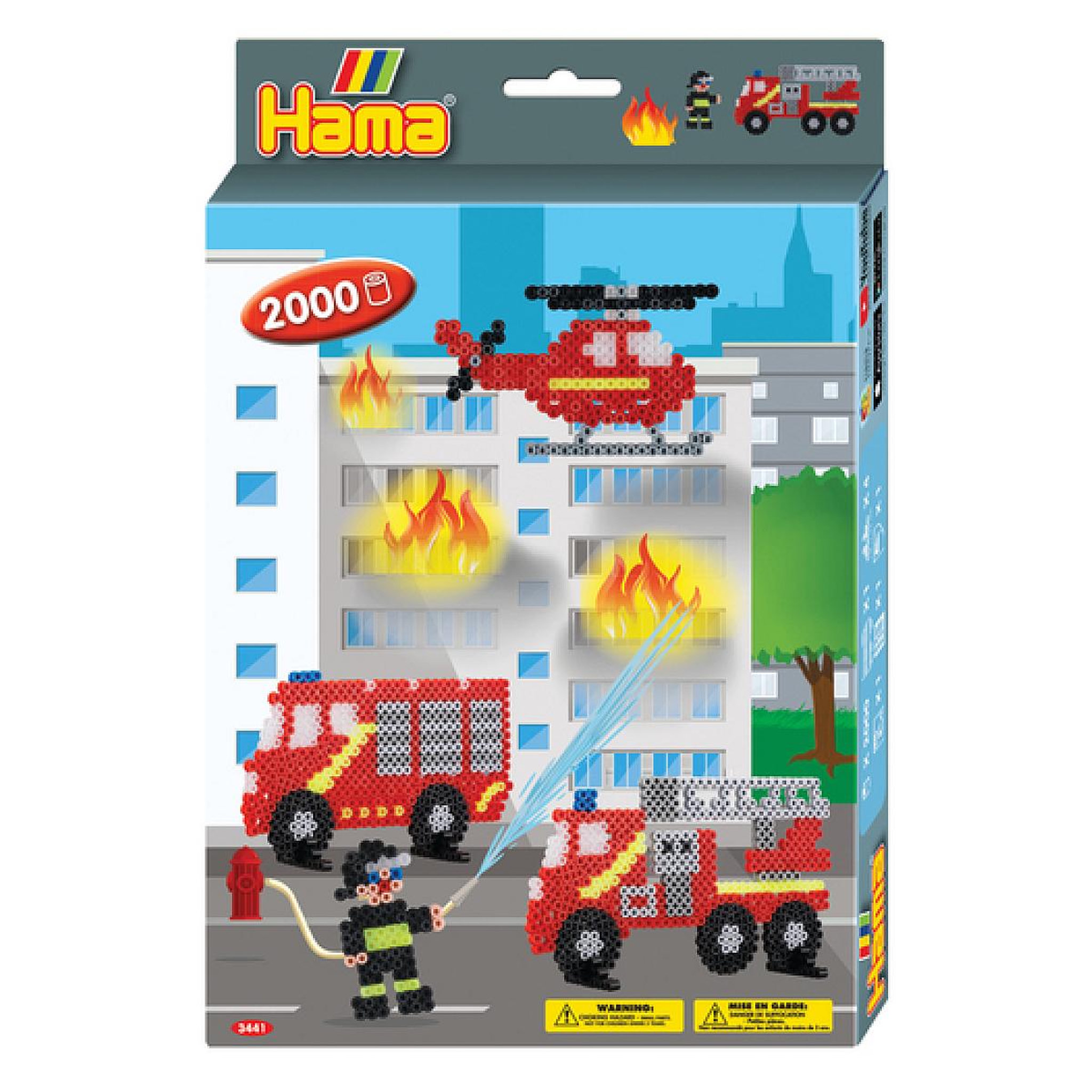 Hama Midi Boite Petit Modele - Les pompiers