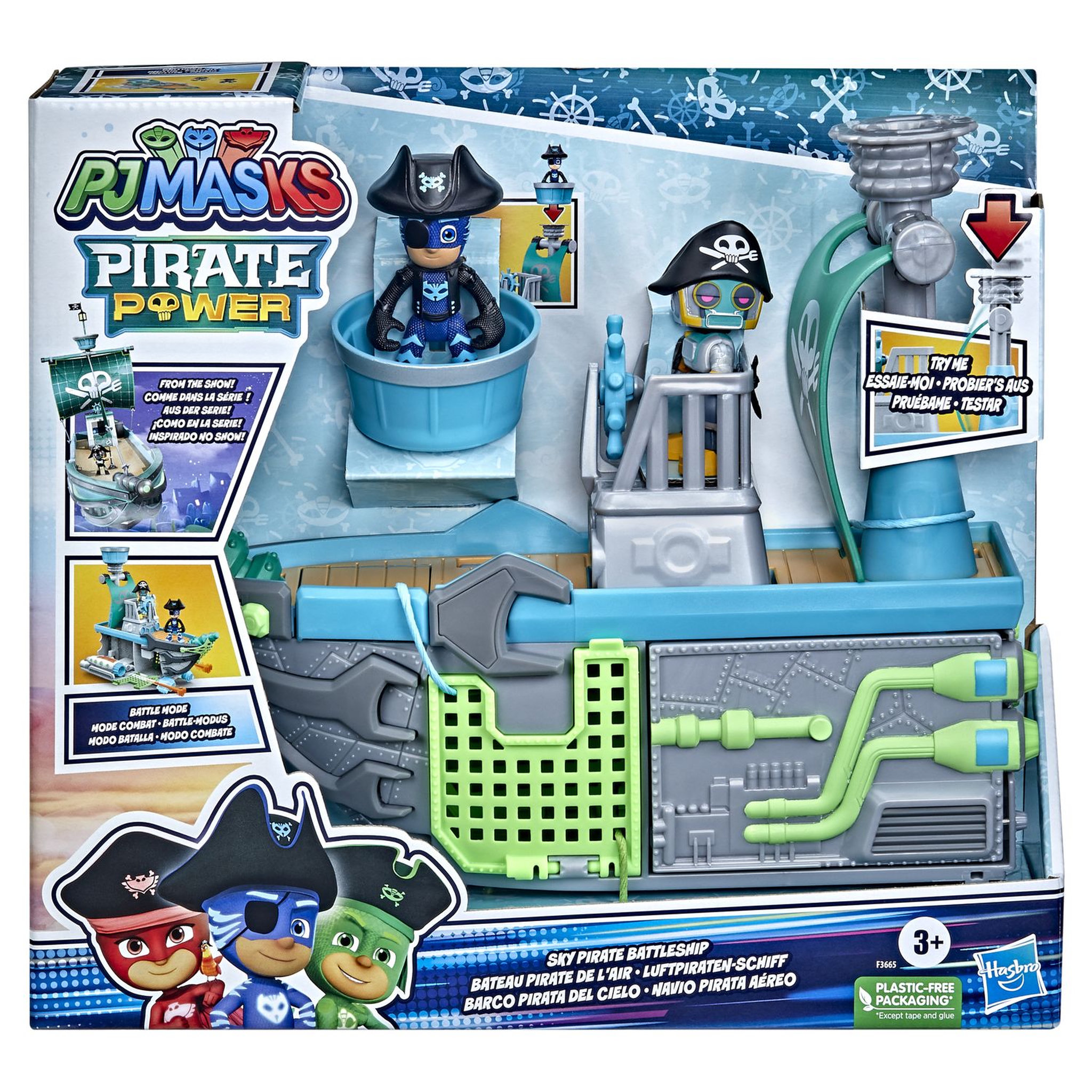 Voir la diapositive 5 : HASBRO Bateau pirate de l'air Pyjamasques