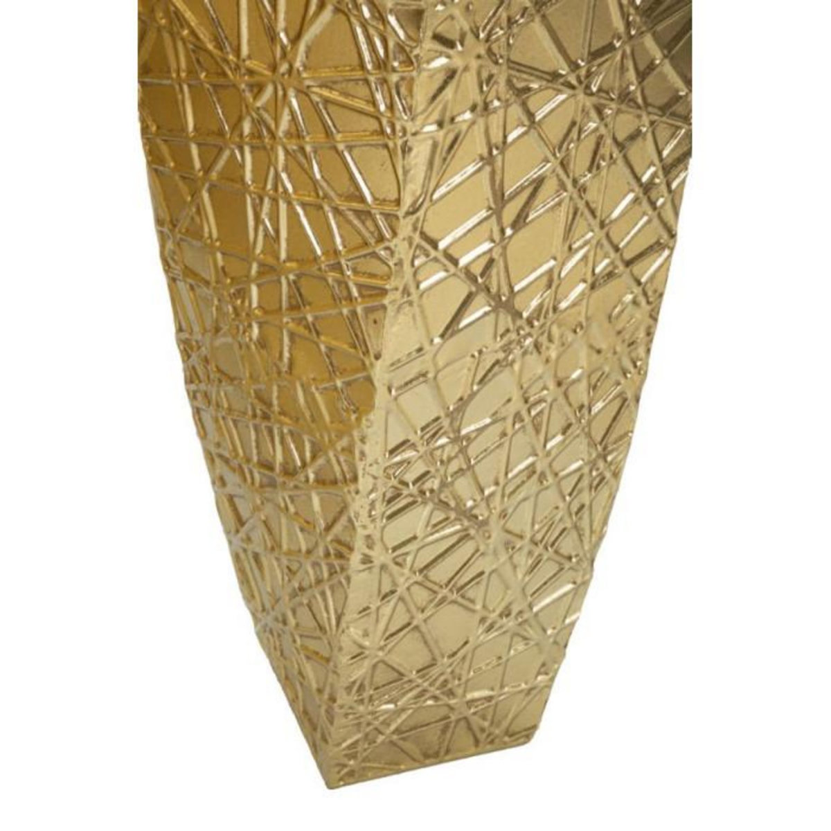 Paris Prix Lot de 2 Vases en Métal  Squer  90cm Or