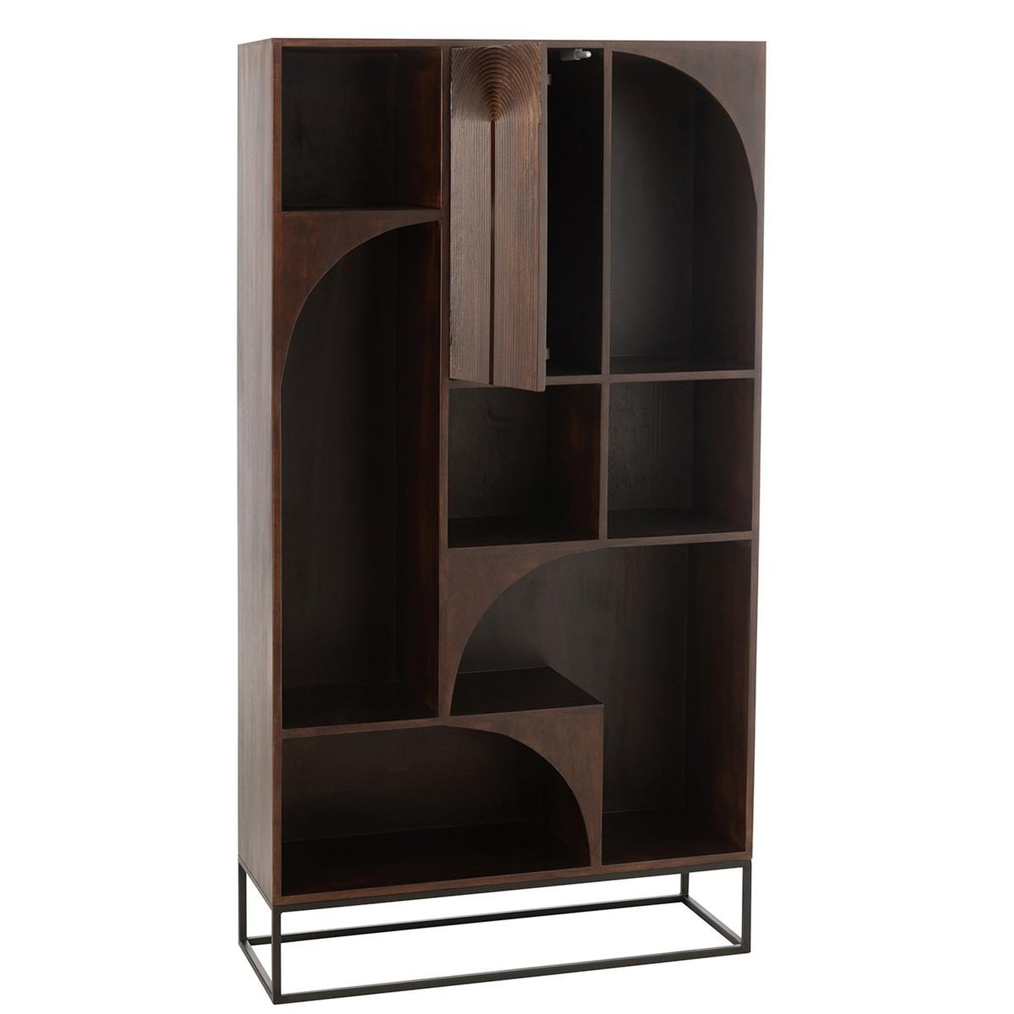 Voir la diapositive 3 : Paris Prix Étagère Design en Bois  Mode  168cm Marron