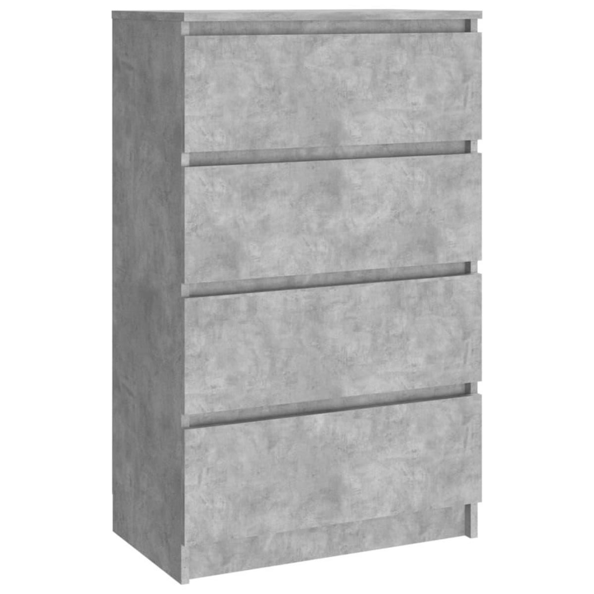 VIDAXL Buffet Gris beton 60x35x98,5 cm Bois d'ingenierie
