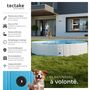 Voir la diapositive 2 : tectake Piscine pour chien en différentes tailles gris/bleu