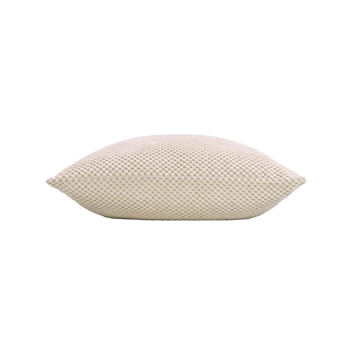 Paris Prix Coussin Déco en Velours Relief  Java  45x45cm Naturel