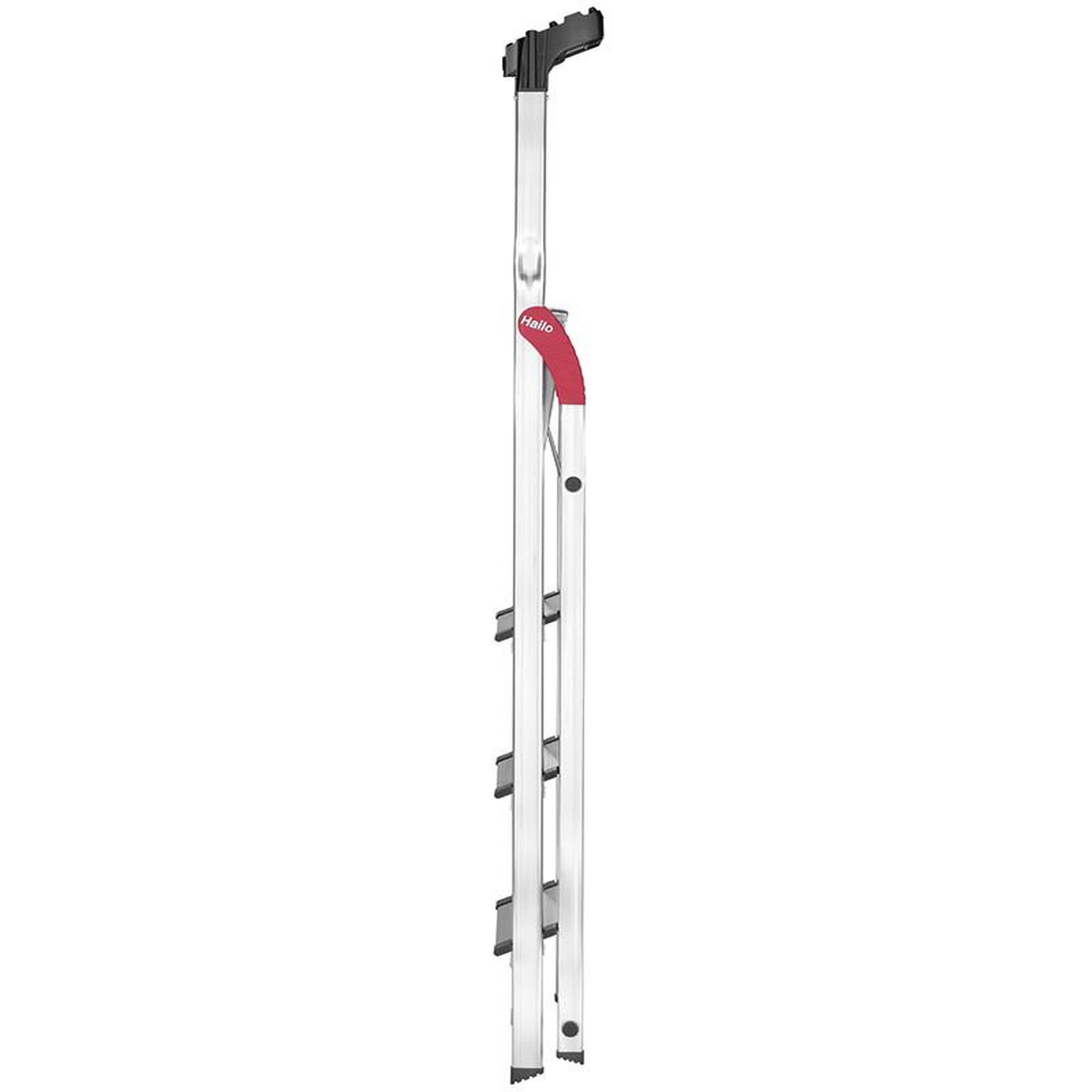 Voir la diapositive 5 : HAILO Escabeau sécurisé pliable en aluminium 4 marches extra larges Hailo ProfiStep XXL