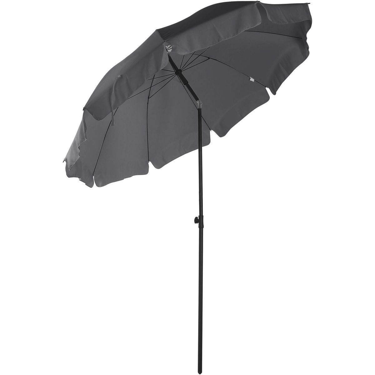 Parasol droit diam 2.5m gris anthracite ELENA 2