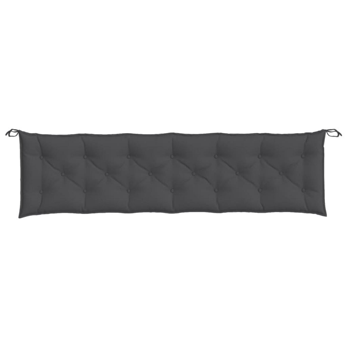 VIDAXL Coussin de banc de jardin anthracite melange 200x50x7 cm tissu