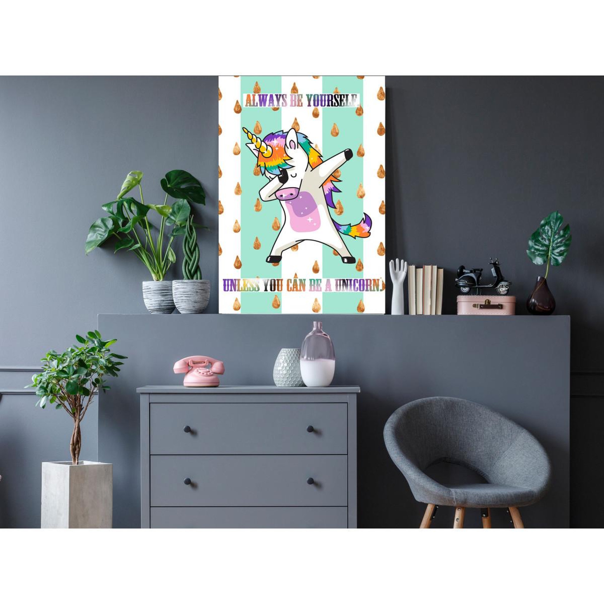 Voir la diapositive 2 : Paris Prix Tableau Imprimé  Always Be Yourself