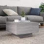 Voir la diapositive 5 : VIDAXL Table basse avec lumieres LED sonoma gris 55x55x31 cm
