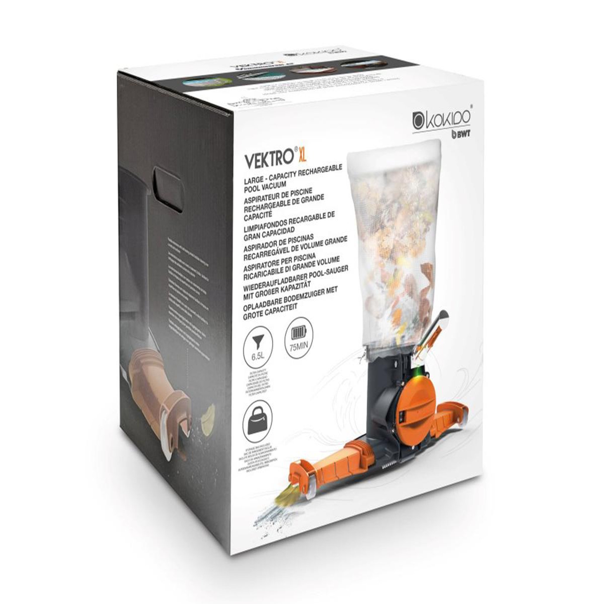Voir la diapositive 2 : Kokido Aspirateur de piscine et spa à batterie vektro xl - kokido