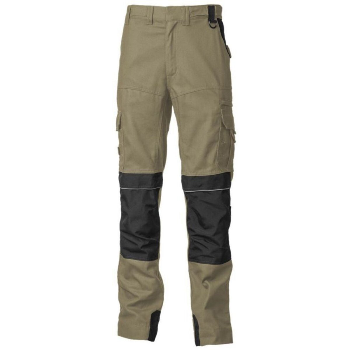 Achat Pantalon de travail multipoches noir avec genouillères amovib