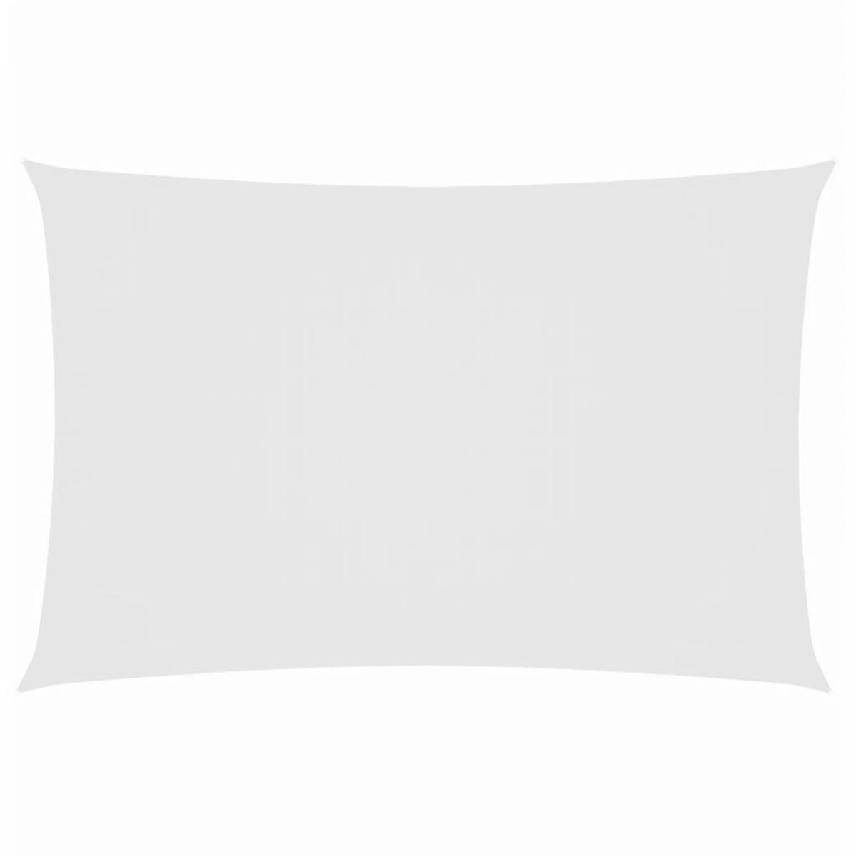 VIDAXL Voile de parasol tissu oxford rectangulaire 2x5 m blanc