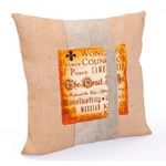 Paris Prix Coussin Déco Vintage Jute  Lord  45x45cm Naturel