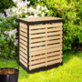 Voir la diapositive 3 : ID MARKET Bac de compostage en bois 360L
