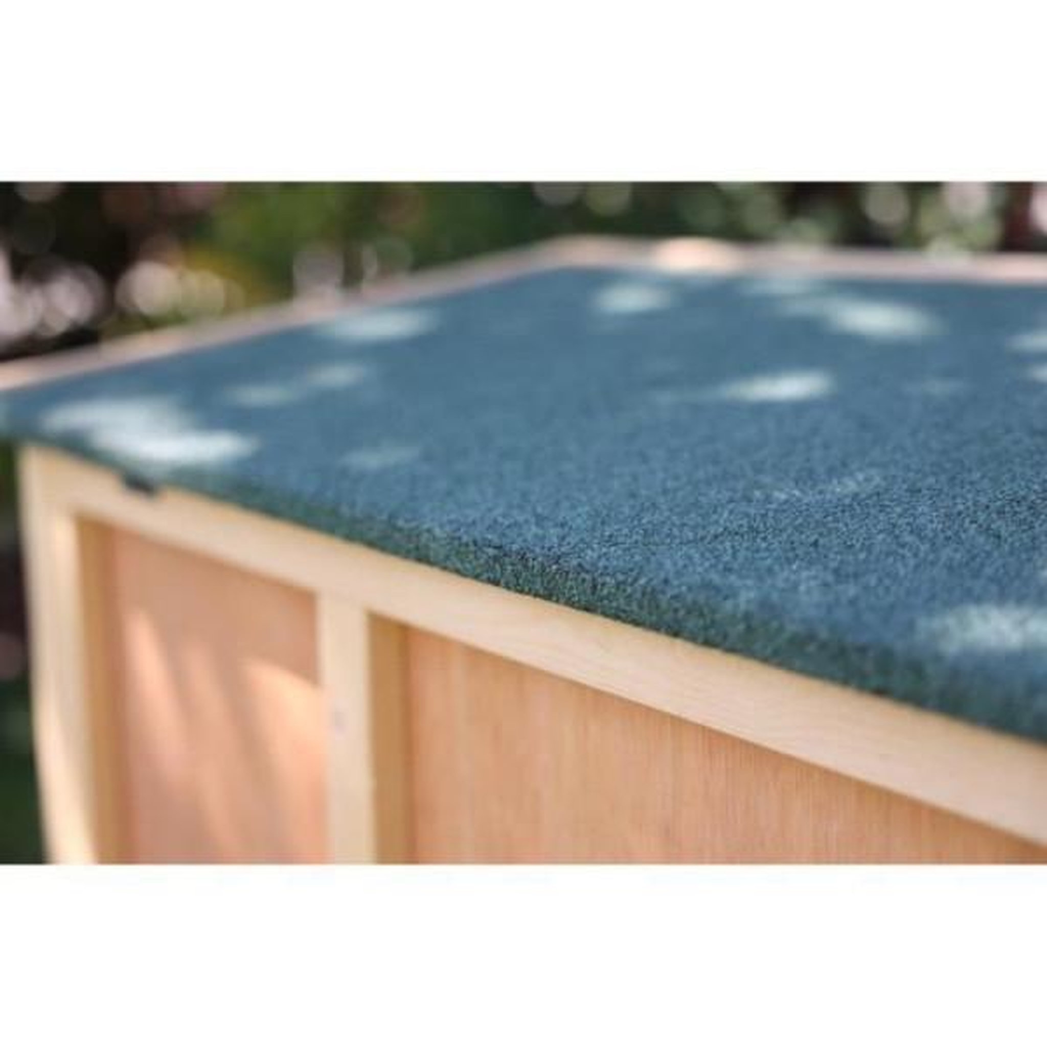 Voir la diapositive 2 : KERBL Clapier d'extérieur - KERBL - FRED - 100x45x62 cm - Bois - Abri sécurisé pour rongeurs