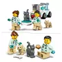 LEGO City 60382 L'intervention du véhicule vétérinaire,  Jouet Ambulance pour Animaux, avec 2 Minifigurines et Figurines Chat et Chien, Enfants 4 Ans