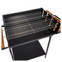 Voir la diapositive 4 : GARDENSTAR Barbecue charbon avec roues - Acier - 125x56x93.5cm