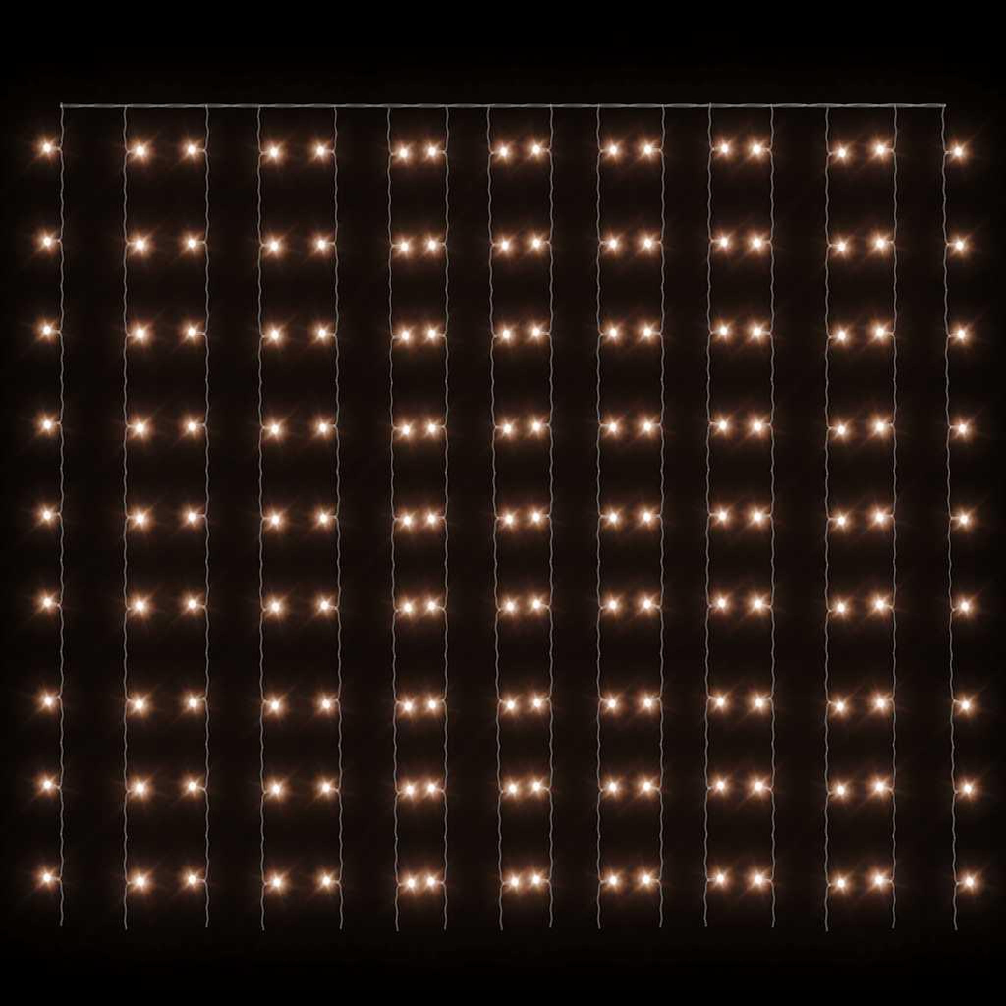 Voir la diapositive 4 : VIDAXL Rideaux lumineux a LED 3x3 m 300 LED Blanc chaud 8 fonctions