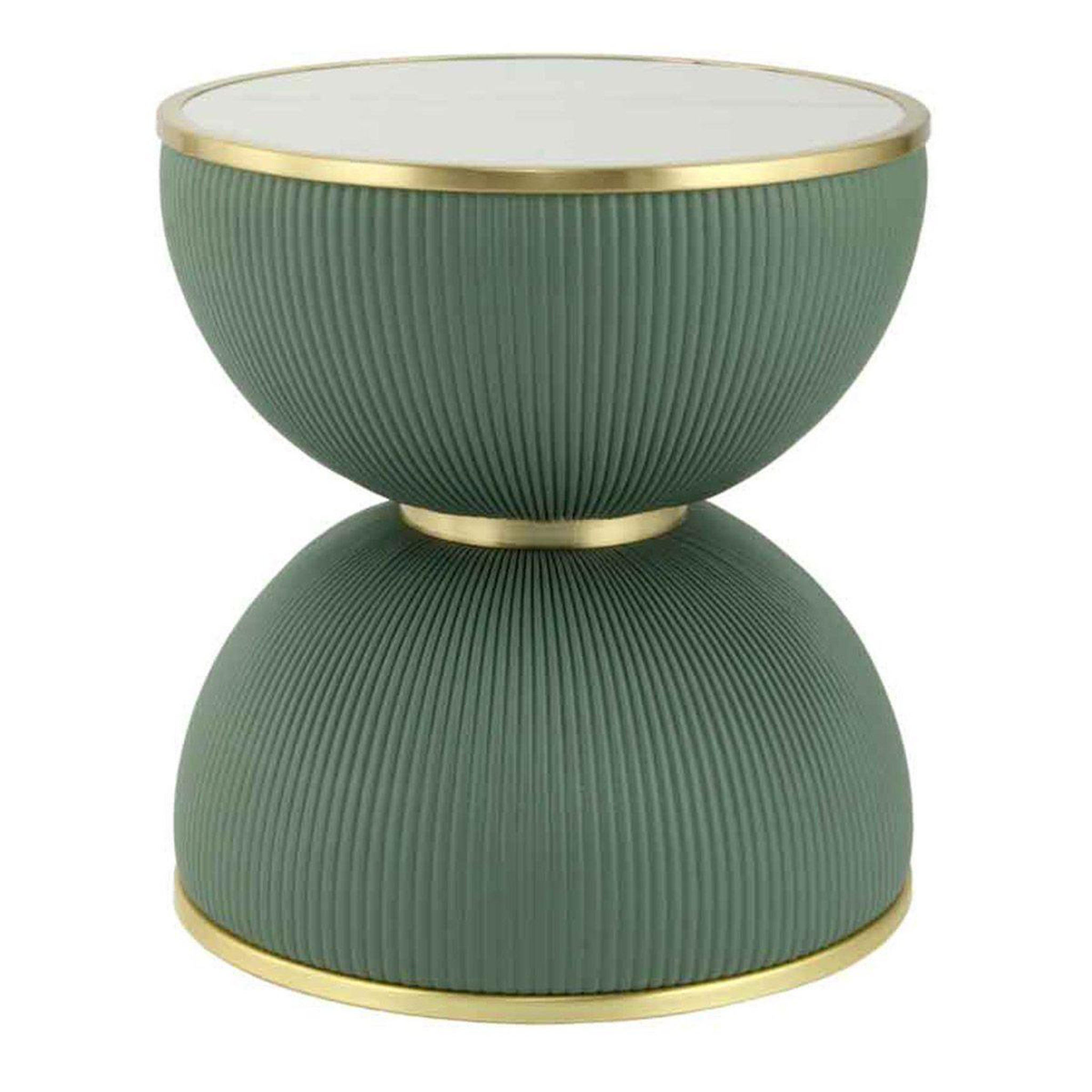 Paris Prix Table d'appoint design  jokai  51cm vert & or
