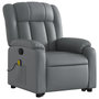Voir la diapositive 4 : VIDAXL Fauteuil inclinable de massage Gris Similicuir