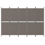 Voir la diapositive 3 : VIDAXL Cloison de separation 5 panneaux Anthracite 250x220 cm Tissu