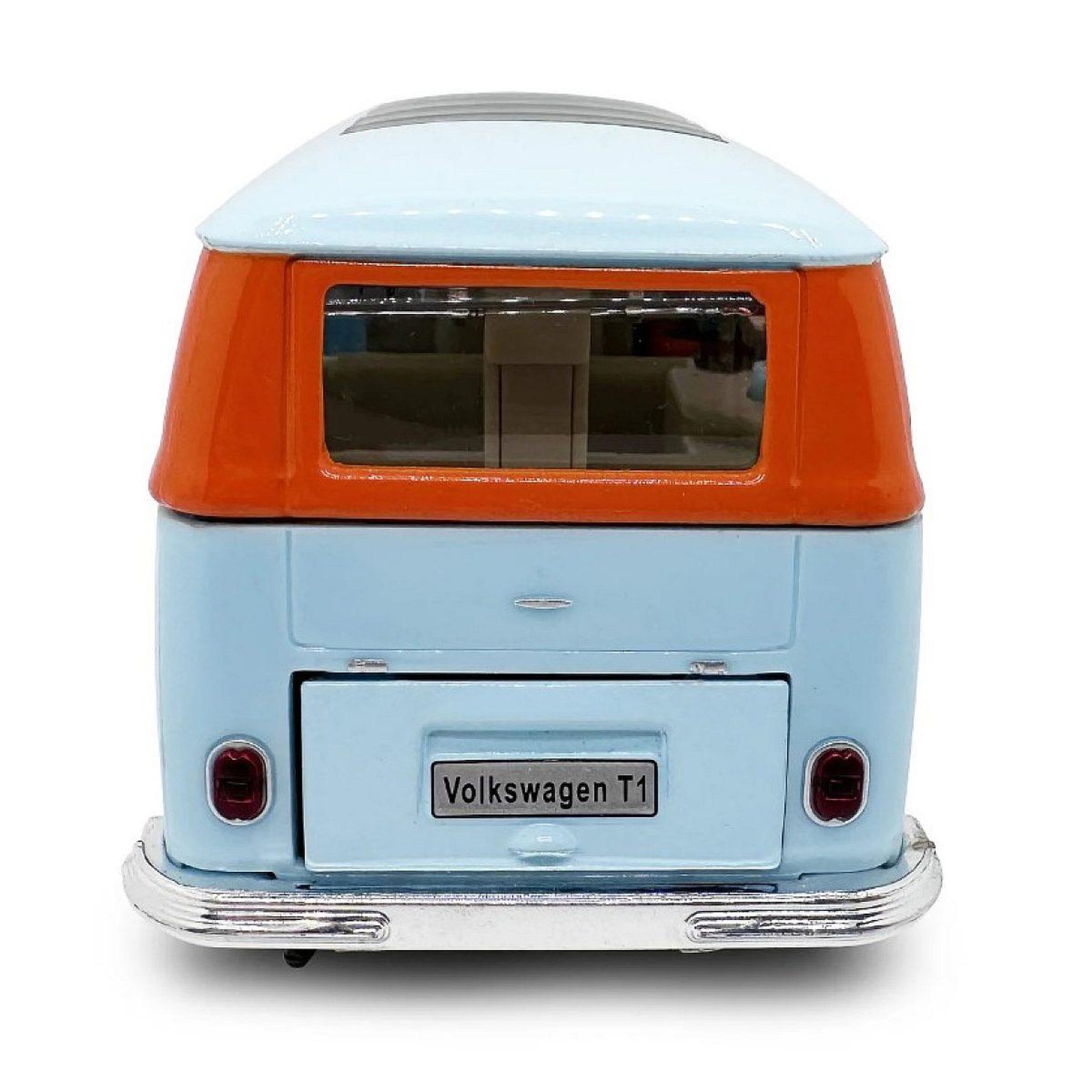 Voir la diapositive 3 : Jamara Volkswagen t1 miniature 1:30 bleu clair avec piles