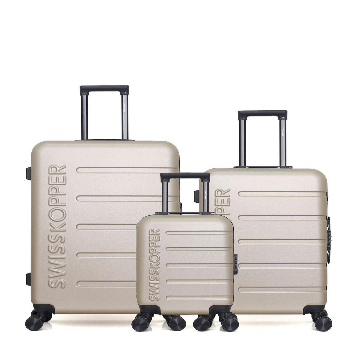 SWISS KOPPER SWISS KOPPER - LOT DE 3 - Valises grand format, weekend et cabine XXS AIGLE